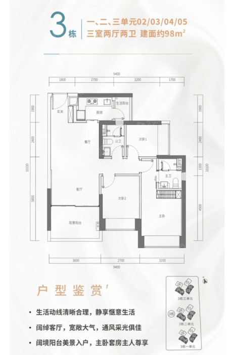 万丰海岸城98平户型_万丰海岸城户型图-深圳搜狐焦点网