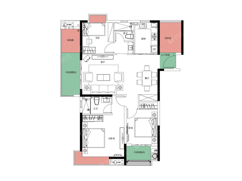 建华玖珑湾城果8,12,13号楼_建华玖珑湾户型图-淮安