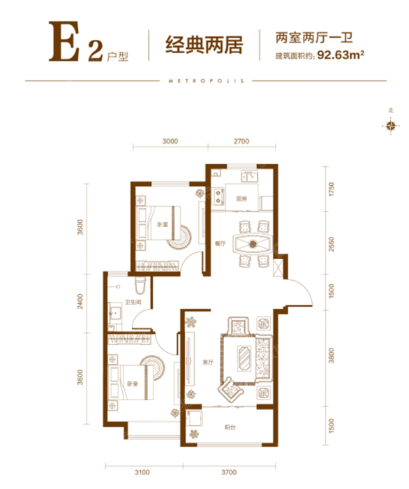 盛邦拾光台e2_盛邦拾光台户型图-石家庄搜狐焦点网