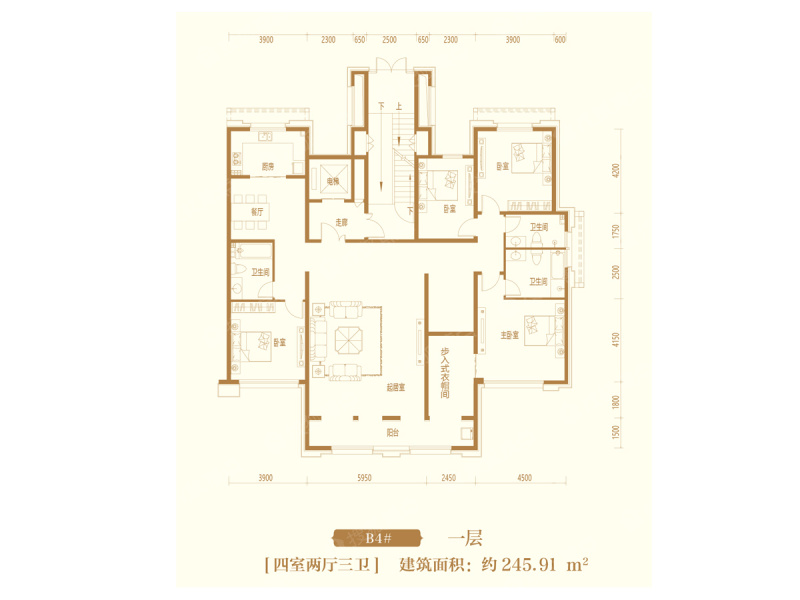 乾园燕熙台b4#一层_乾园燕熙台户型图-石家庄搜狐焦点网