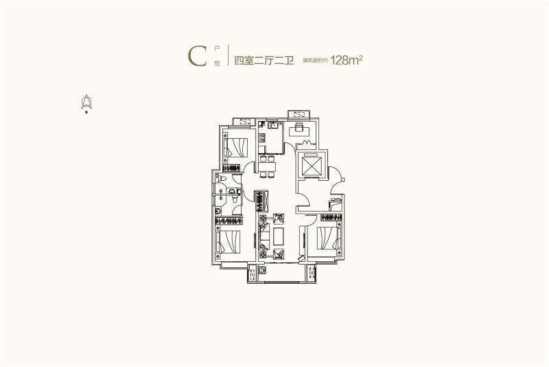 文安智慧新城c户型_文安智慧新城户型图-廊坊搜狐焦点