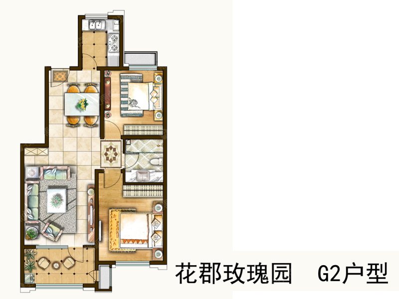 花郡玫瑰园g2_花郡玫瑰园户型图-保定搜狐焦点网