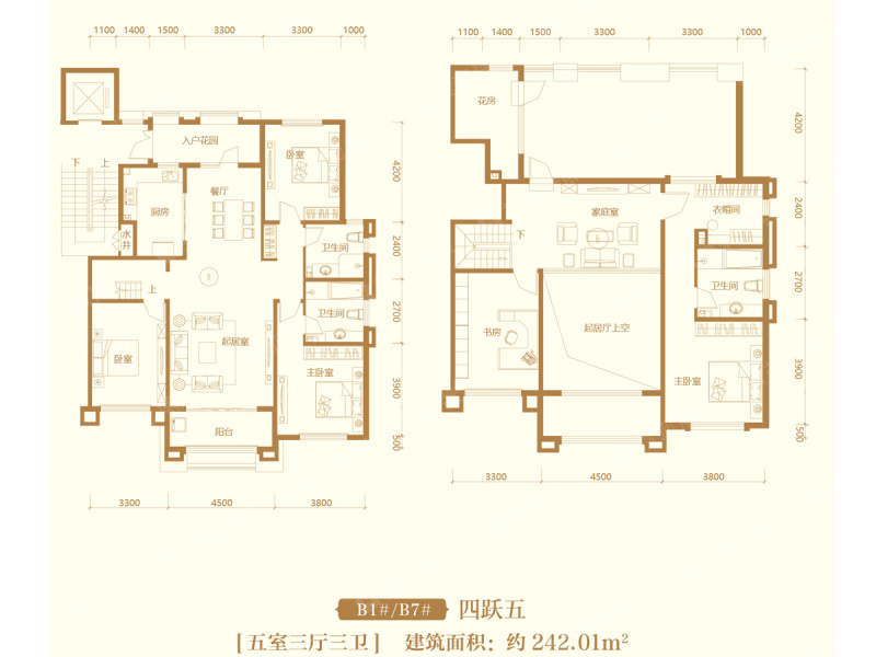 乾园燕熙台b1#b7#四跃五_乾园燕熙台户型图-石家庄搜狐焦点网