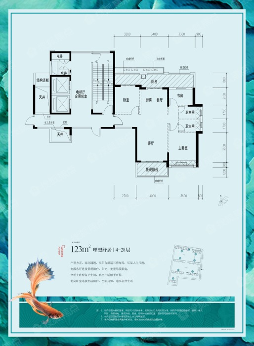 龙光阳光御府123㎡ 理想舒居_龙光阳光御府户型图
