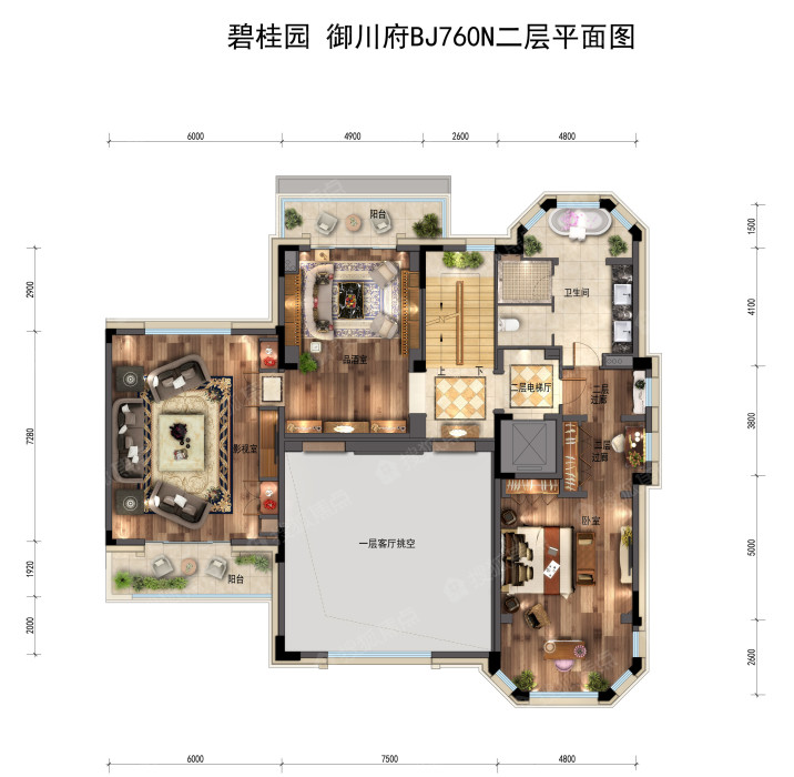 碧桂园御川府bj760n别墅户型_碧桂园御川府户型图