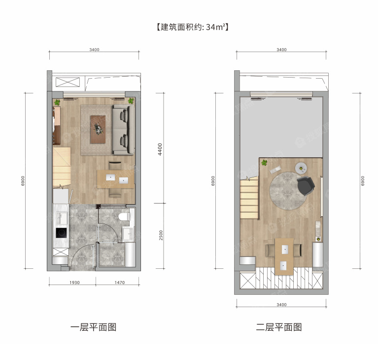 公寓户型图(34㎡)_副本  