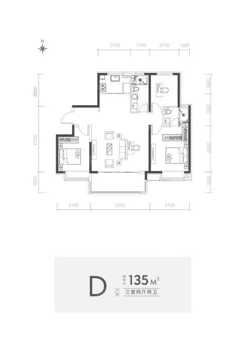 万达西岸classc户型_万达西岸class户型图-太原搜狐