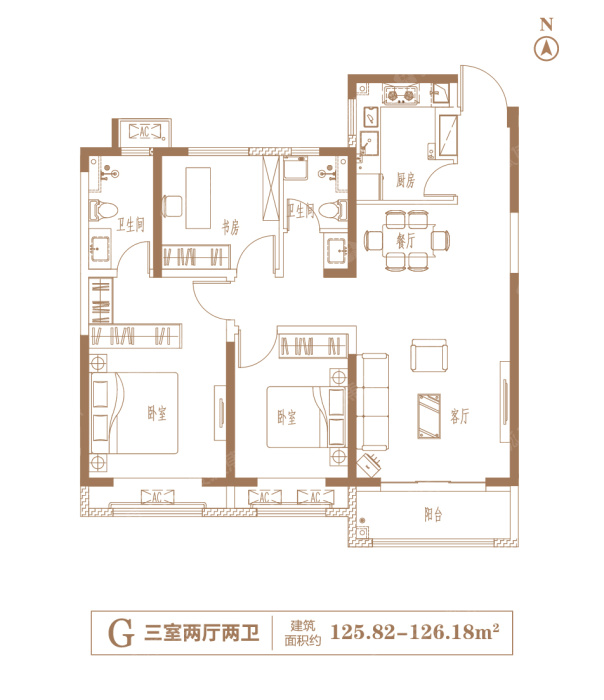 瀚宇天悦城二期高层g户型_瀚宇天悦城户型图-郑州搜狐