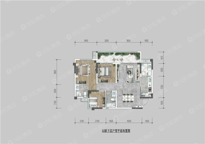 邦泰云玺a2`户型_邦泰云玺户型图-遂宁搜狐焦点网