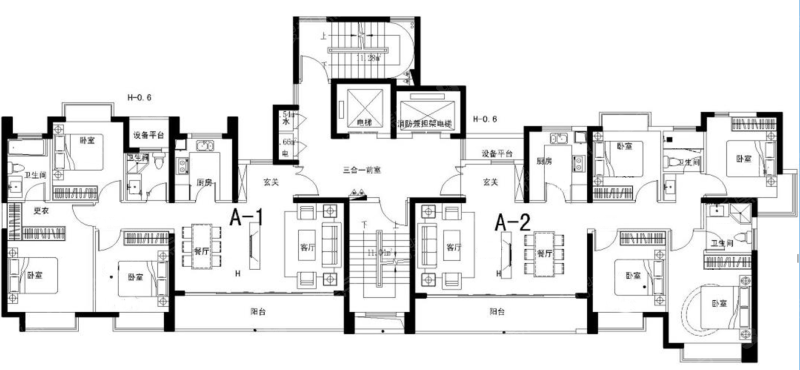 名城紫金轩a1,a2户型平面图_名城紫金轩户型图-南昌