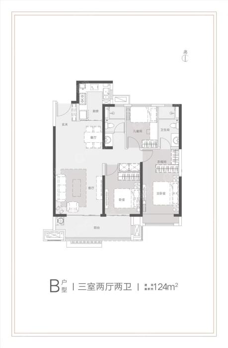 金科天樾b户型_金科天樾户型图-新乡搜狐焦点网