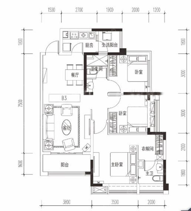 恒大银海湖b3_恒大银海湖户型图-成都搜狐焦点网