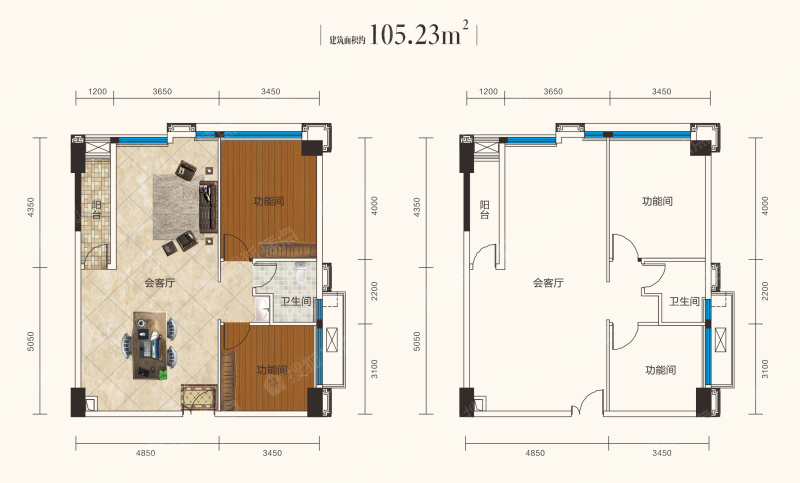 三里花城新蕊公馆105平_三里花城新蕊公馆户型图-成都搜狐焦点网