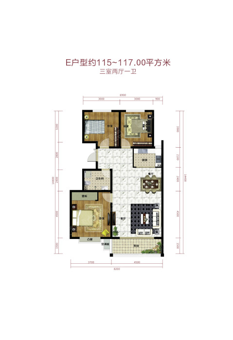 启东瑞锦e户型_启东瑞锦户型图-长治搜狐焦点网