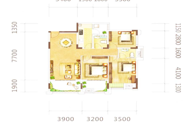 曦圆丽景洋房a1户型_曦圆丽景户型图-重庆搜狐焦点网