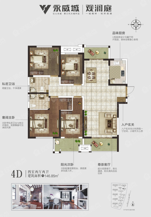 永威城四期观澜庭4d户型_永威城户型图-郑州搜狐焦点网