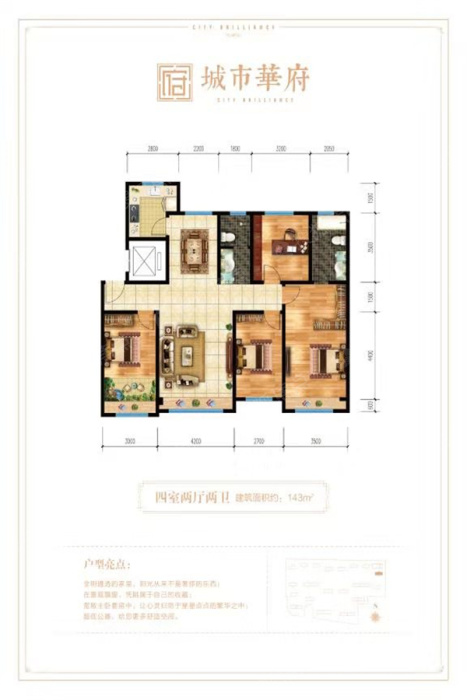 城市华府143户型_城市华府户型图-东营搜狐焦点网