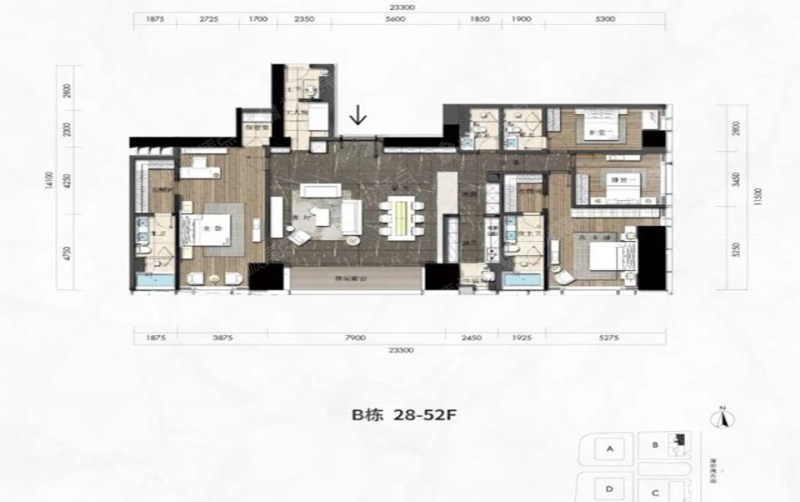 恒裕深圳湾340㎡户型_恒裕深圳湾户型图-深圳搜狐焦点