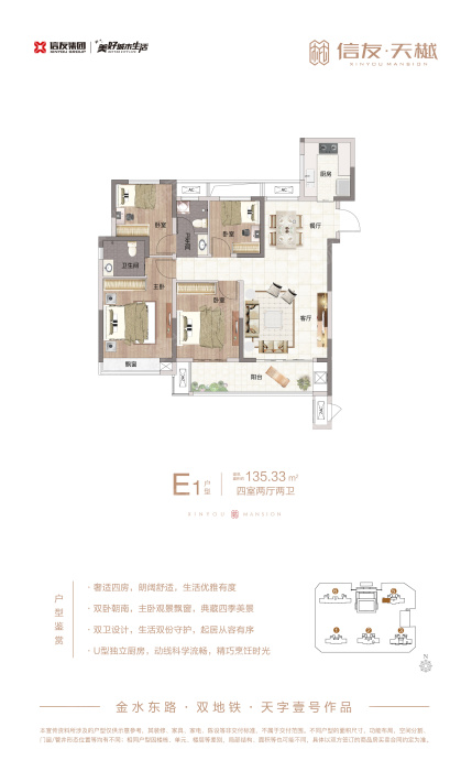 信友天樾高层e1户型_信友天樾户型图-郑州搜狐焦点网