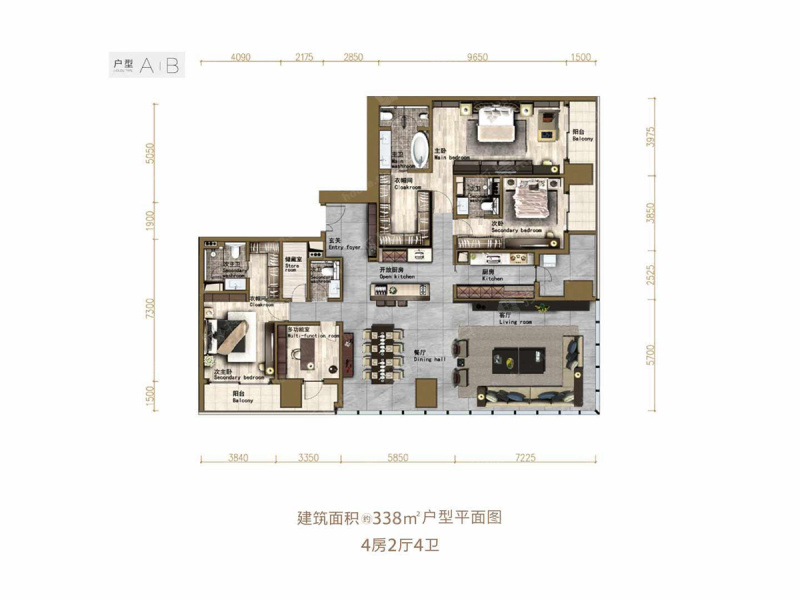 华润前海中心悦玺338平_华润前海中心悦玺户型图-深圳搜狐焦点网