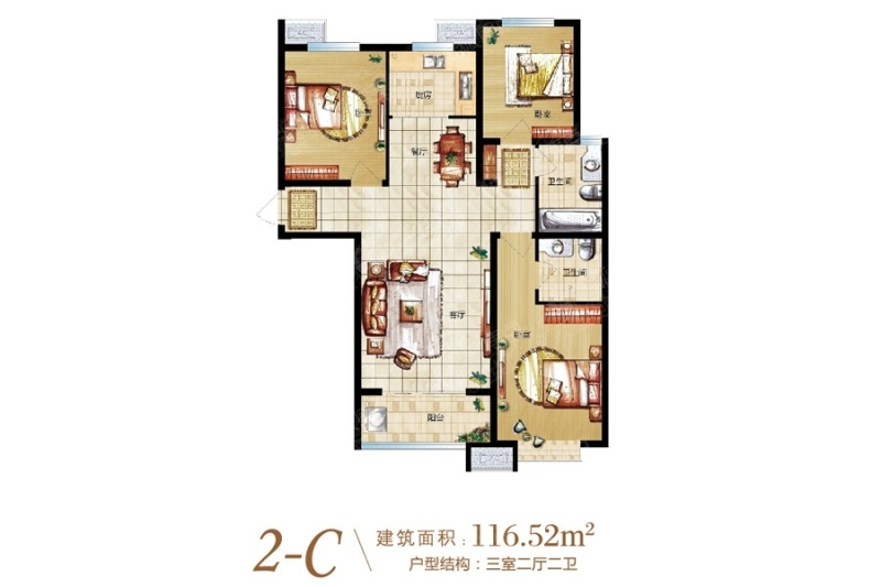 石铜府2#2-c_石铜府户型图-石家庄搜狐焦点网