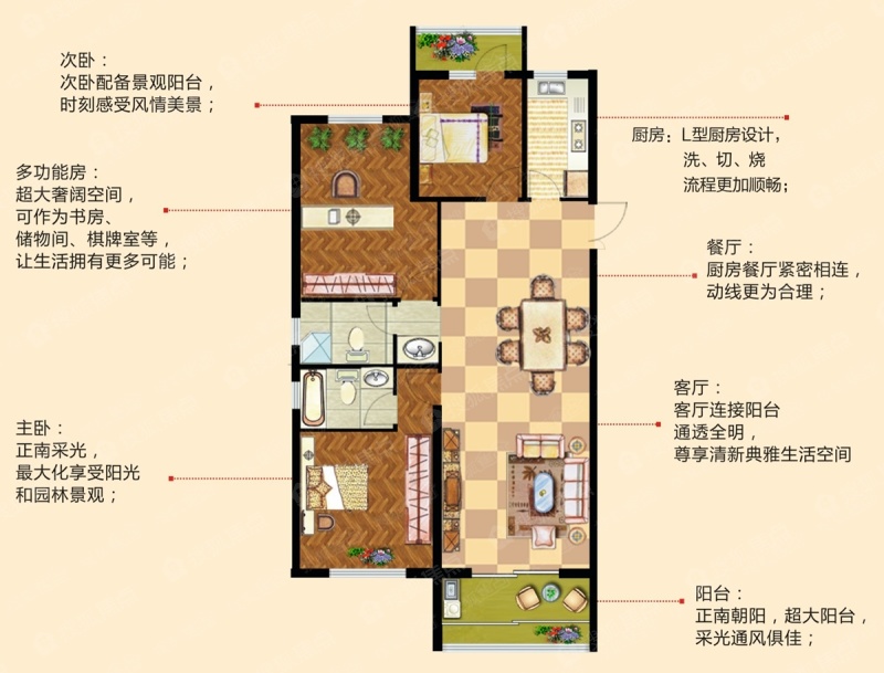 鑫润碧水蓝庭d2户型_鑫润碧水蓝庭户型图-渭南搜狐焦点网