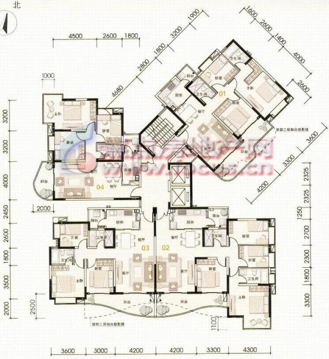 光大花园榕景四季d21栋标准层平面_光大花园户型图-广州搜狐焦点网