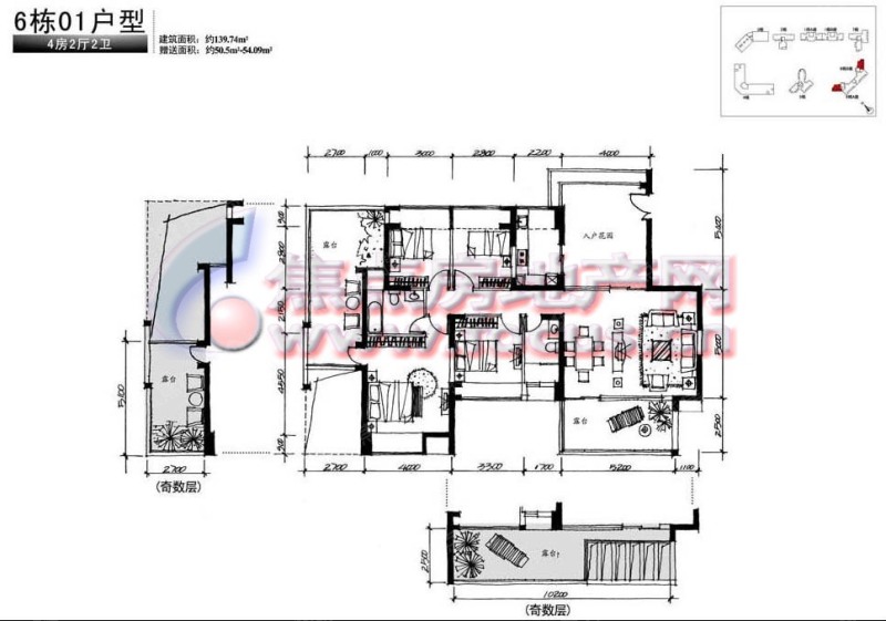 74平方米_宏发领域户型图-深圳搜狐焦点网