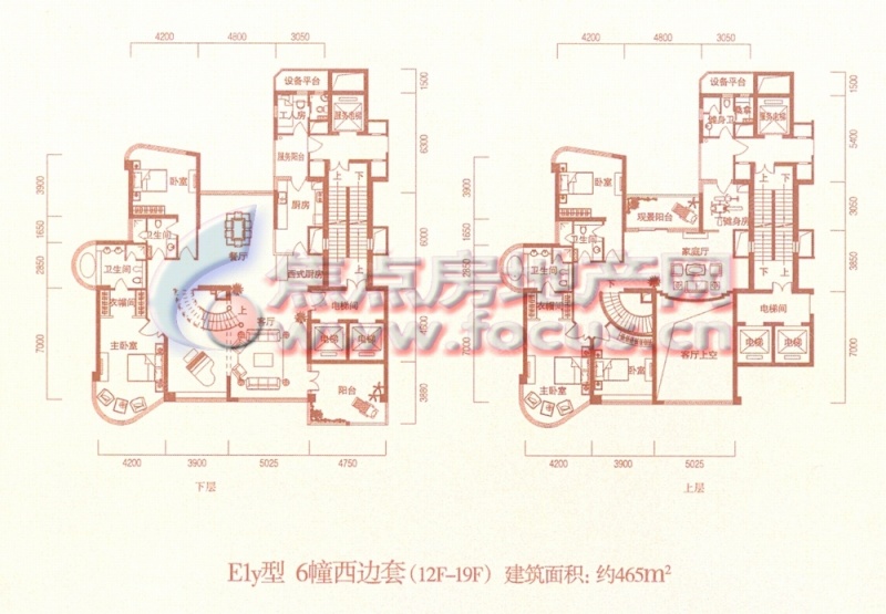 东方润园东方润园465平方米e1y_东方润园户型图-杭州搜狐焦点网