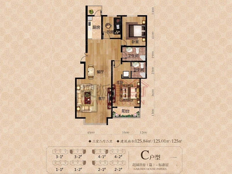 果岭湾洋房c_果岭湾户型图-秦皇岛搜狐焦点网