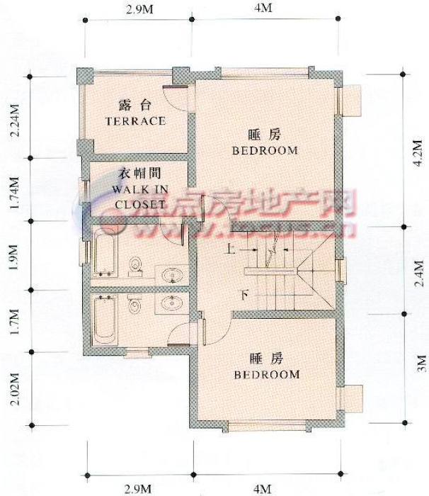 祈福新村康怡雅园c12型别墅2层平面_祈福新村户型图-广州搜狐焦点网