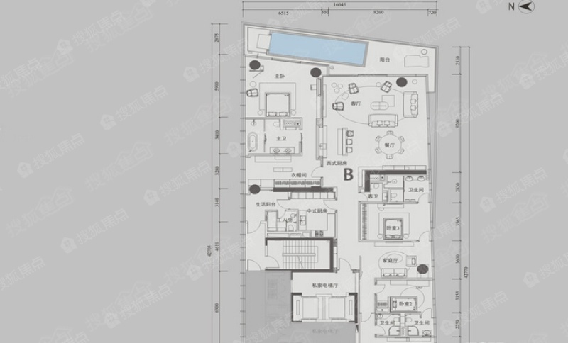 深圳湾1号t3-b_深圳湾1号户型图-深圳搜狐焦点网