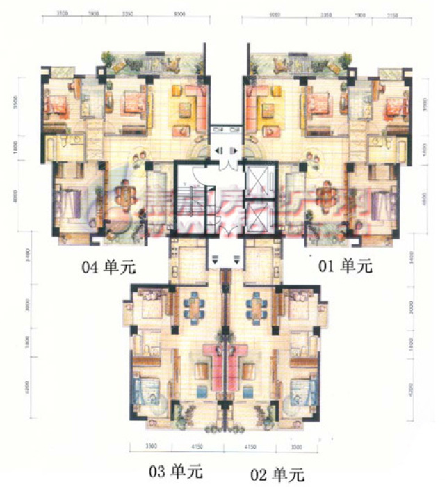 嘉盛豪园一期d组团27号楼二室二厅一卫91.74平米-2室2厅1卫-91.7㎡