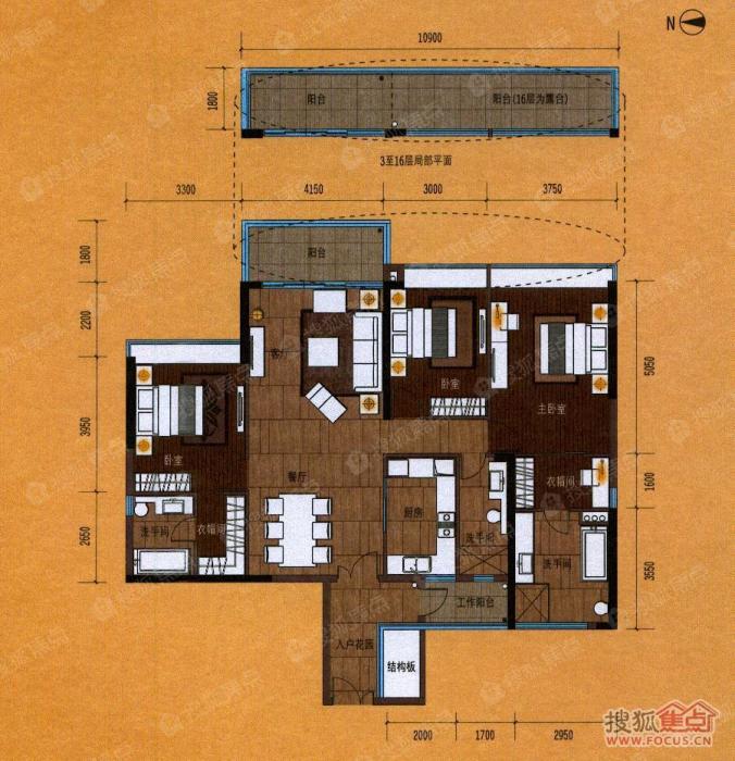 御江苑c栋01单位户型_御江苑户型图-广州搜狐焦点网