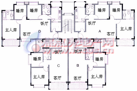 中海怡翠山庄25座平面图标准层_中海怡翠山庄户型图-深圳搜狐焦点网