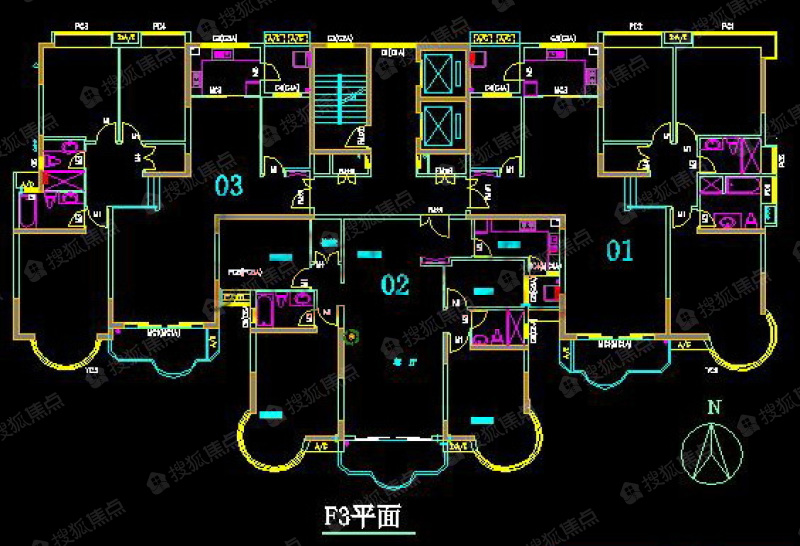 2007金牌户型参选-逸景翠园领御御华轩a座02单元平层关系户型