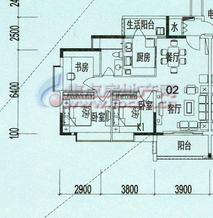 云山诗意竹风居2栋3-10层02单位