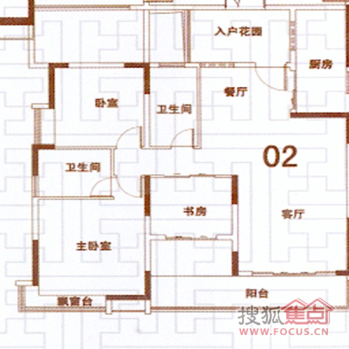 科城山庄峻森园b18,b19(02)户型_科城山庄峻森园户型图-广州搜狐焦点