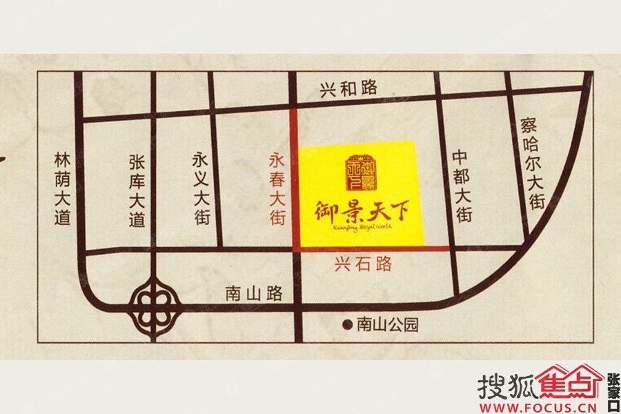 御景天下交通图_御景天下位置_御景天下地铁公交线路图-张家口搜狐