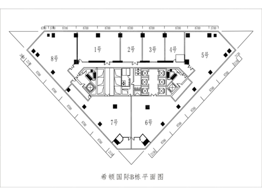 希顿国际广场各楼层平面图_希顿国际广场楼层平面布置