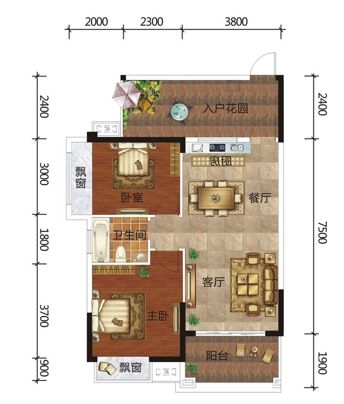 广汇·圣湖城14#楼二单元04户型_广汇·圣湖城户型图-贵港搜狐焦点网