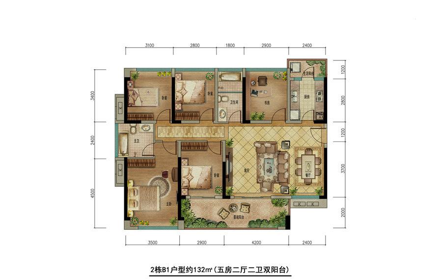 中洲天御一期2栋b1户型_中洲天御户型图-深圳搜狐焦点