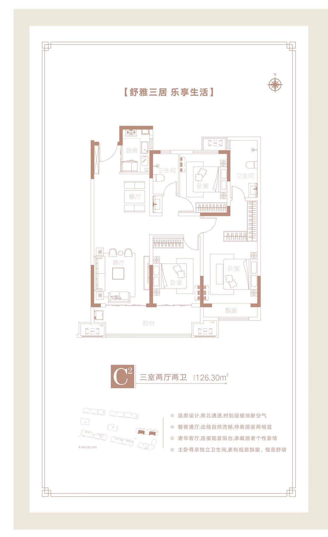 南阳正商书香华府c2_南阳正商书香华府户型图-南阳