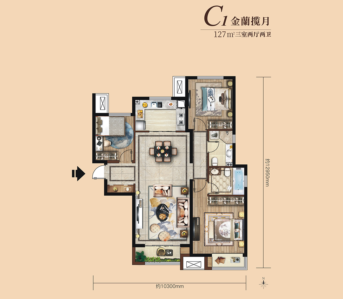 瑞辰金兰府c1金兰揽月_瑞辰金兰府户型图-兰州搜狐焦点网