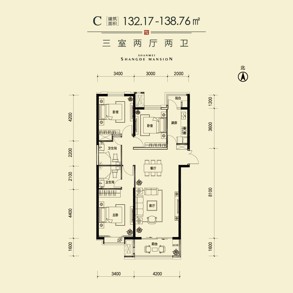 山煤上德府c户型_山煤上德府户型图-大同搜狐焦点网