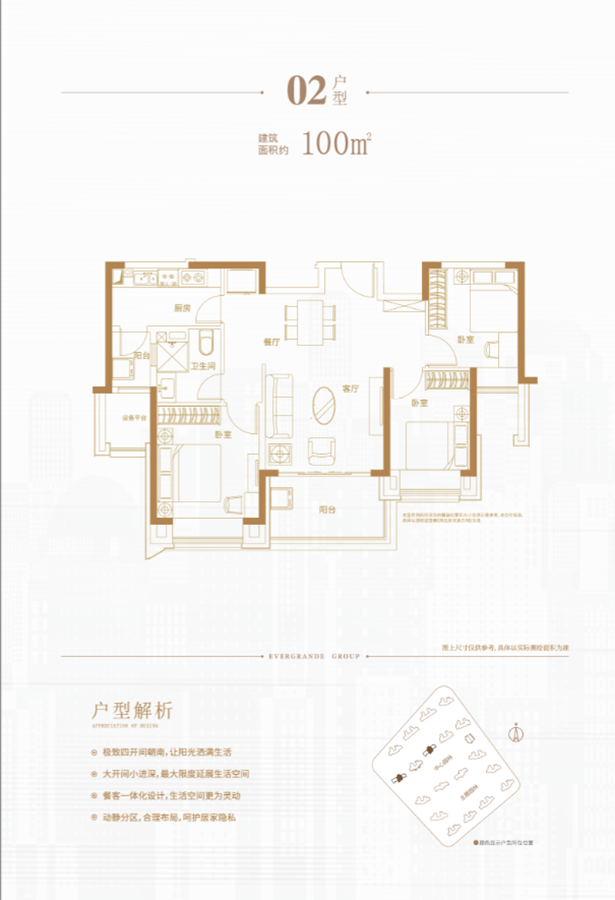 桐庐恒大观澜府100方_桐庐恒大观澜府户型图-杭州搜狐