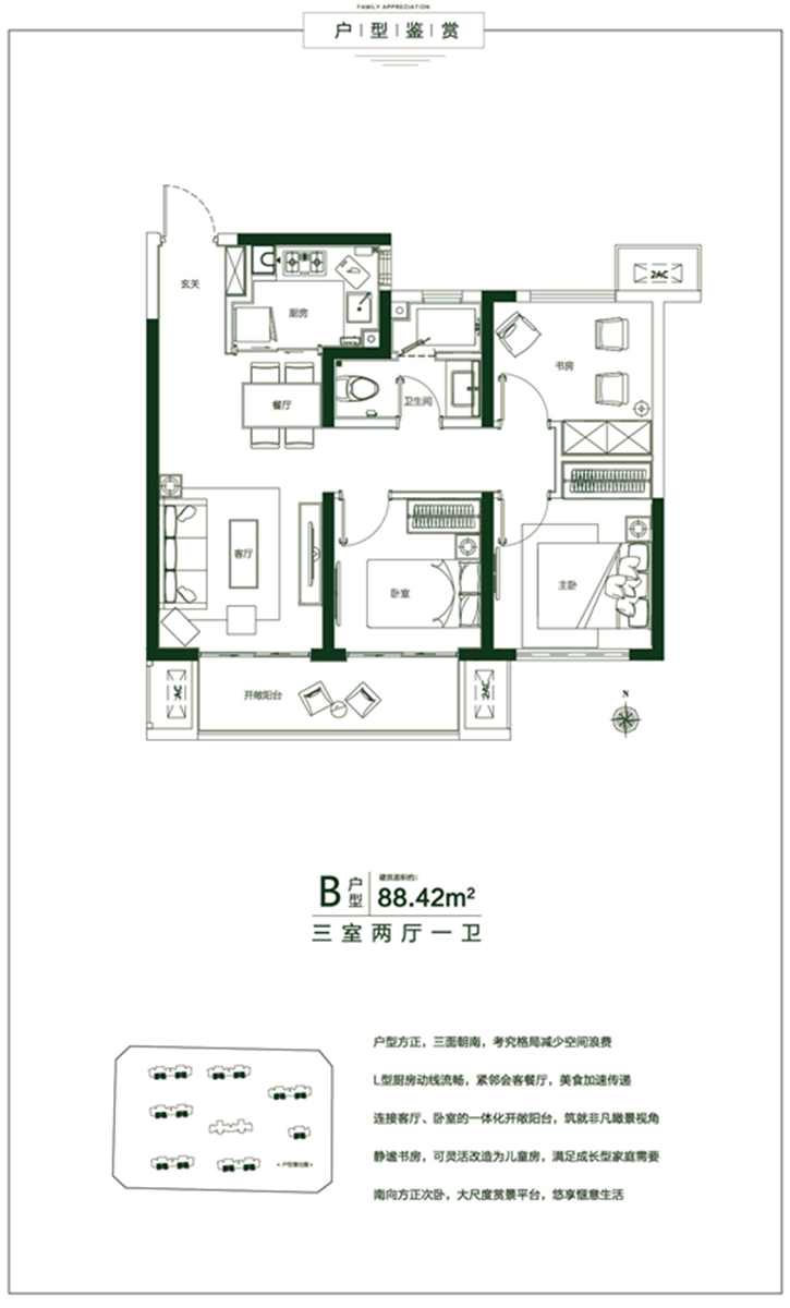 永威西郡三期b户型_永威西郡三期户型图-郑州搜狐焦点