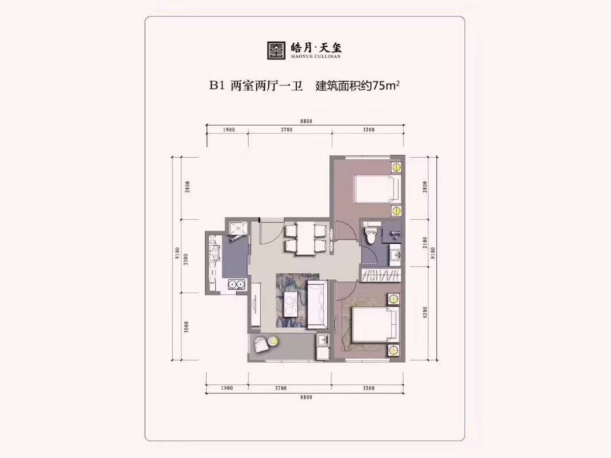 皓月天玺b1户型_皓月天玺户型图-秦皇岛搜狐焦点网