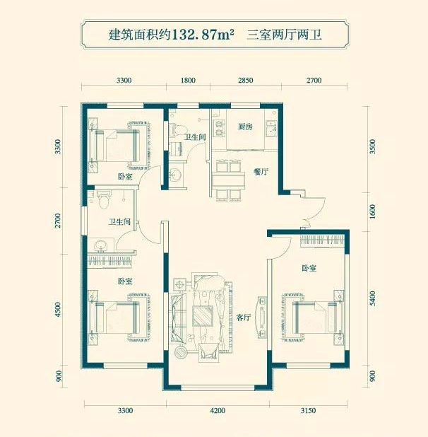 87㎡_尚品公馆户型图-齐齐哈尔搜狐焦点网