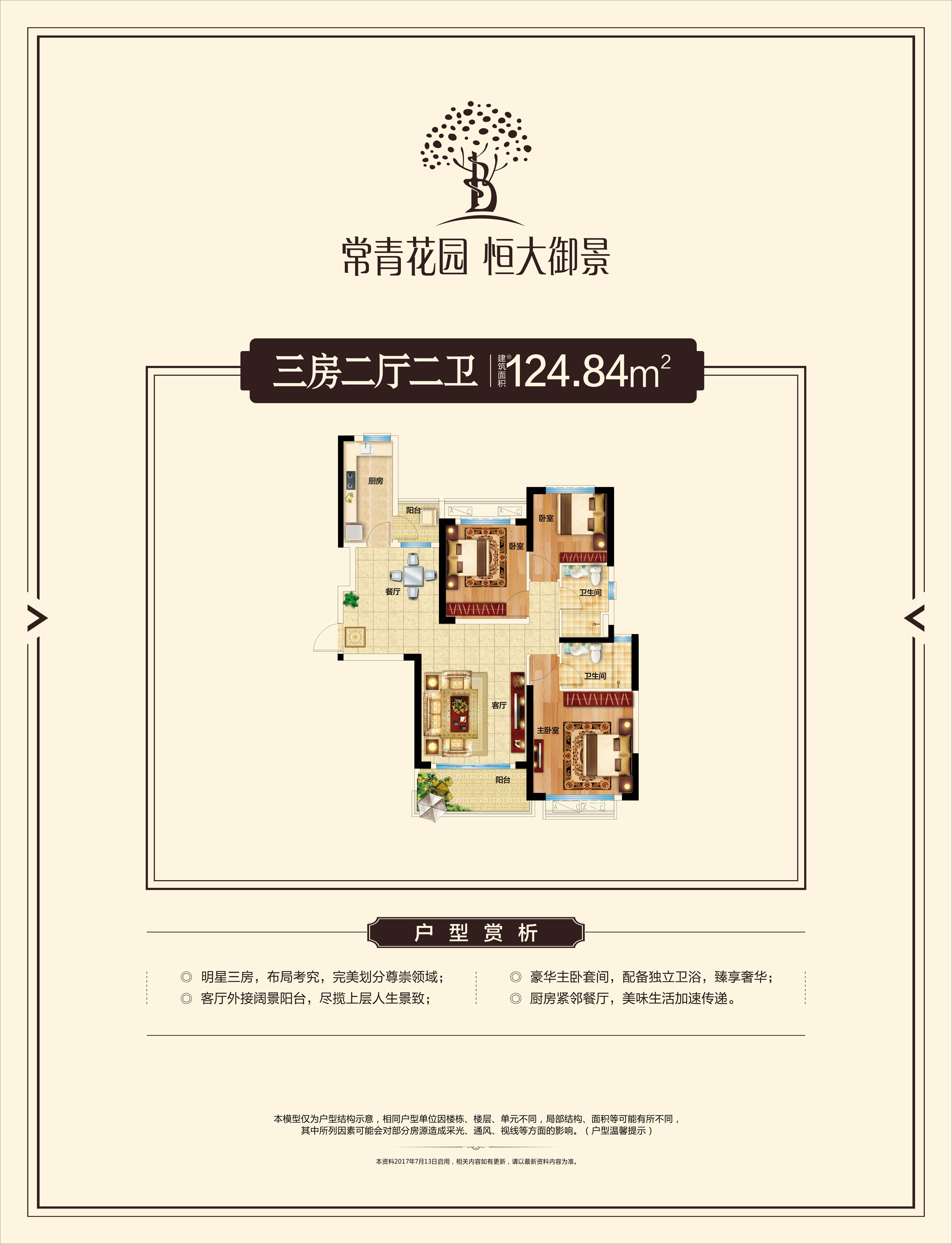常青花园·恒大御景c户型_常青花园·恒大御景户型图